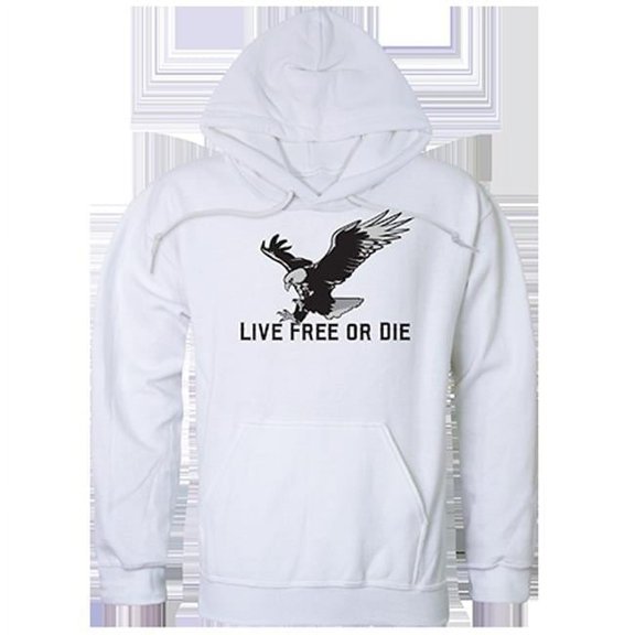 Live Free Graphic Pullover Sweatshirt, White - Large