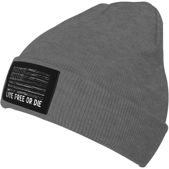 Live Free Or Die Winter Beanie Hat for Men Women Daily Knit Cap Warm Skull Caps for Cold Weather