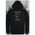 thumbnail image 1 of Live Free Skull Graphic Pullover Hoodie, Black - 2X, 1 of 1