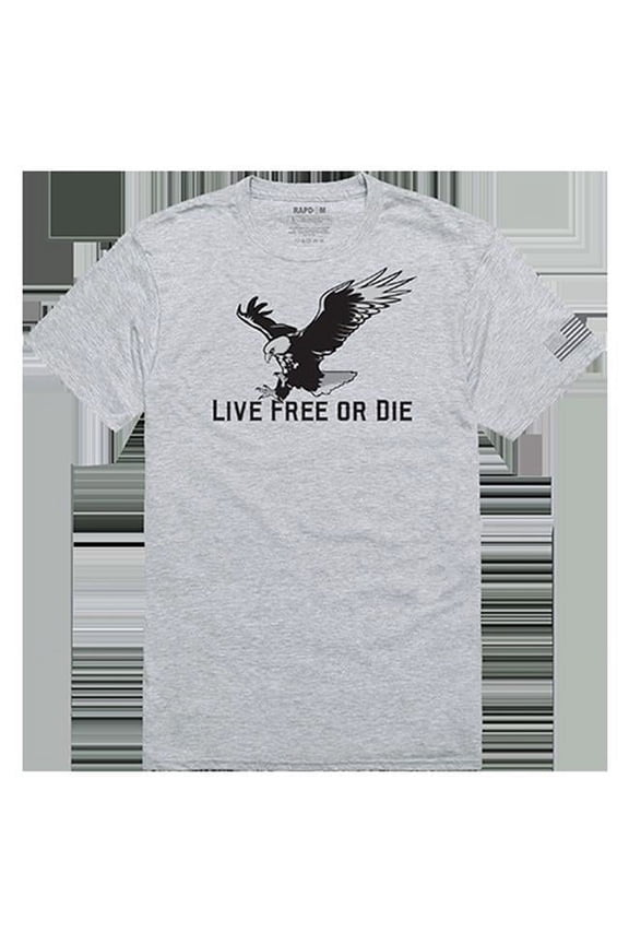 Live Free Tactical Graphic T-shirt, Heather Grey - Extra Large