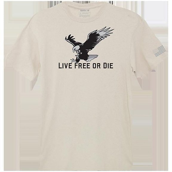 Live Free Tactical Graphic T-shirt, Sand - Medium