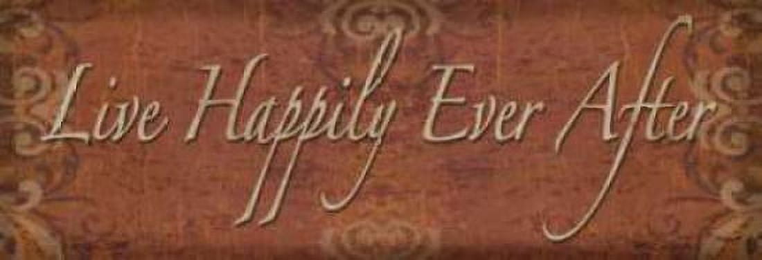 Live Happily Ever After Canvas Art - Todd Williams (8 x 24)