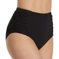 thumbnail image 1 of Live In Color High-Waist Shirred Bikini Bottom Swimsuit, 1 of 2