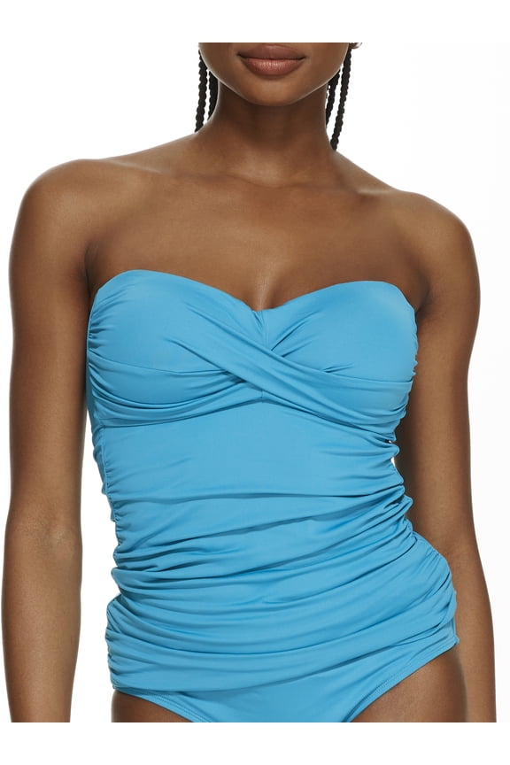 womens Twist Front Bandeau-Kini, m