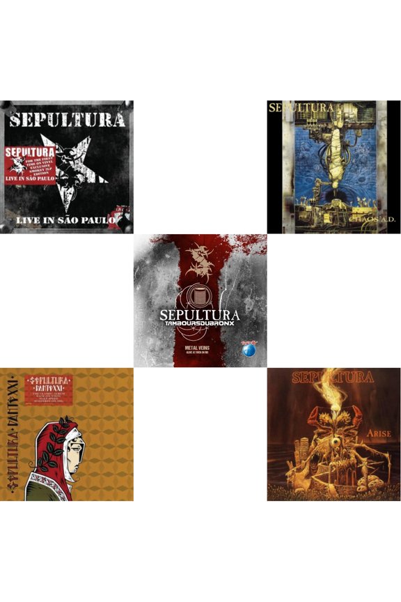 Chaos A.D. (Expanded Edition/2LP) & Metal Veins - Alive At Rock In Rio (Limited/2LP) & Dante Xxi & Live In Sao Paulo (2LP) & Arise (Expanded Edition)