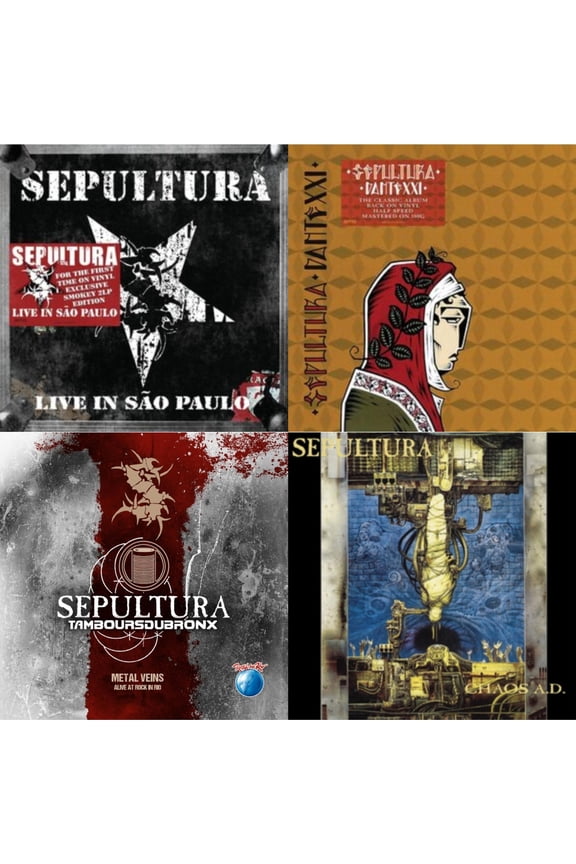 Live In Sao Paulo (2LP) & Dante Xxi & Metal Veins - Alive At Rock In Rio (Limited/2LP) & Chaos A.D. (Expanded Edition/2LP)