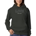 thumbnail image 1 of Live In The Moment Banner Hoodie Women -Image by Shutterstock, Female Large, 1 of 4