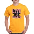 thumbnail image 1 of Live In Wonder Quote T-Shirt Men -GoatDeals Designs, Male XX-Large, 1 of 4