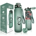 Live Infinitely Gym Water Bottle with Time Marker Fruit Infuser and
