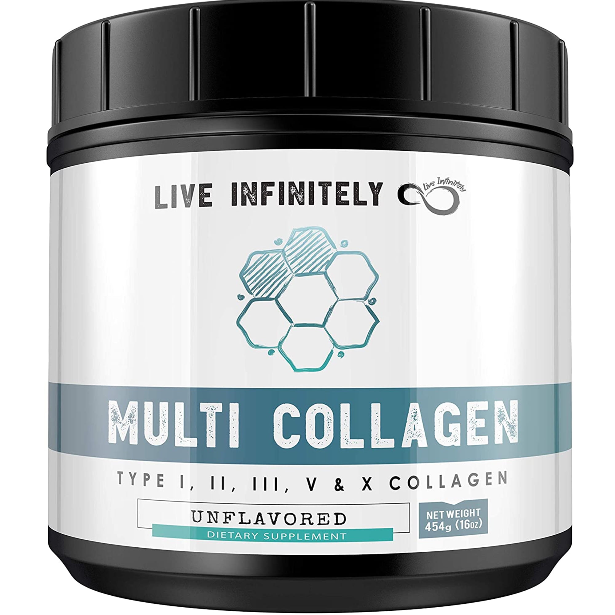 Live Infinitely Multi Collagen Peptides Protein Powder Type I, II, III