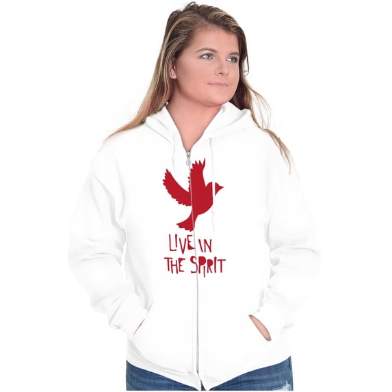 Live Jesus Christ Peaceful God Love Zip Up Hoodie Men's Women's Brisco Brands S