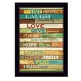 thumbnail image 1 of Live Joyfully By Marla Rae Printed Framed Wall Art Wood Multi-Color, 1 of 3