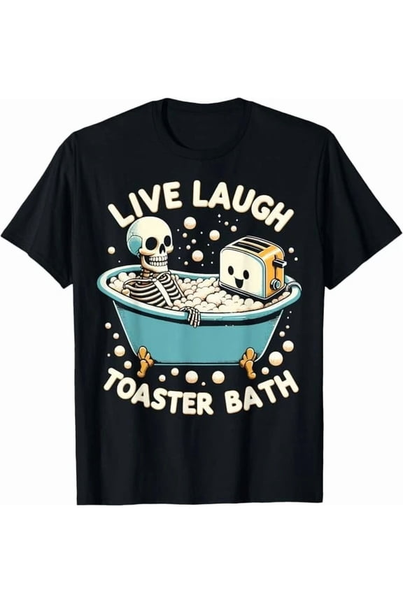 Live Laugh Bath Japanese Funny Bone Structure Meme Humor Tee Cool Unisex T-Shirt up to Size 5XL