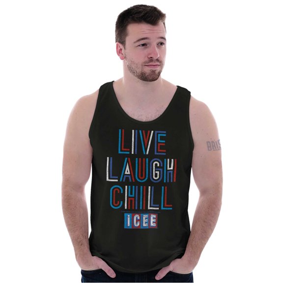 Live Laugh Chill Icee Logo Retro Tank Top T Shirts Men Women Brisco Brands 3X