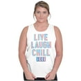thumbnail image 1 of Live Laugh Chill Icee Logo Retro Tank Top T Shirts Men Women Brisco Brands X, 1 of 6