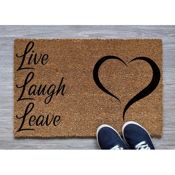Live, Laugh, Leave Doormat Funny Doormat Doormat Welcome Mat Gift Welcome Doormat Welcome Doormat Home Kitchen Balcony Decoration 18x30 Inch