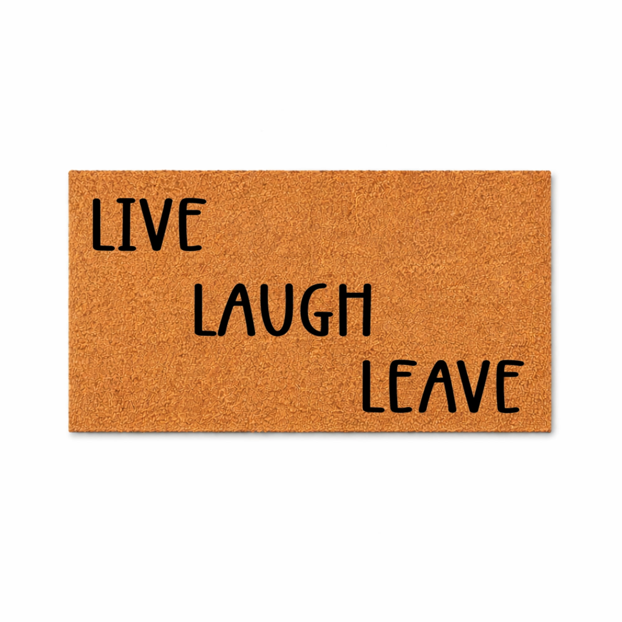 laugh. ラフドット Live Laugh Leave Doormat, Funny Quote Welcome Mat, Front Porch