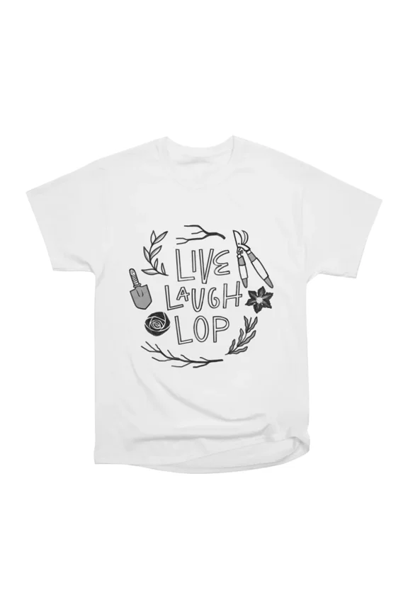 Live Laugh Lop black T-Shirt Tee Gift For Him Merch For Her Apparel For Friend