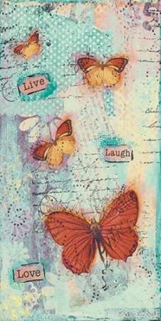 Live-Laugh-Love Canvas Art - Cassandra Cushman (10 x 20)
