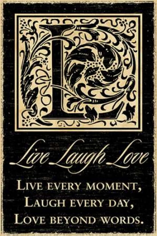 Live Laugh Love Canvas Art - Havoc Gifts (12 x 18)