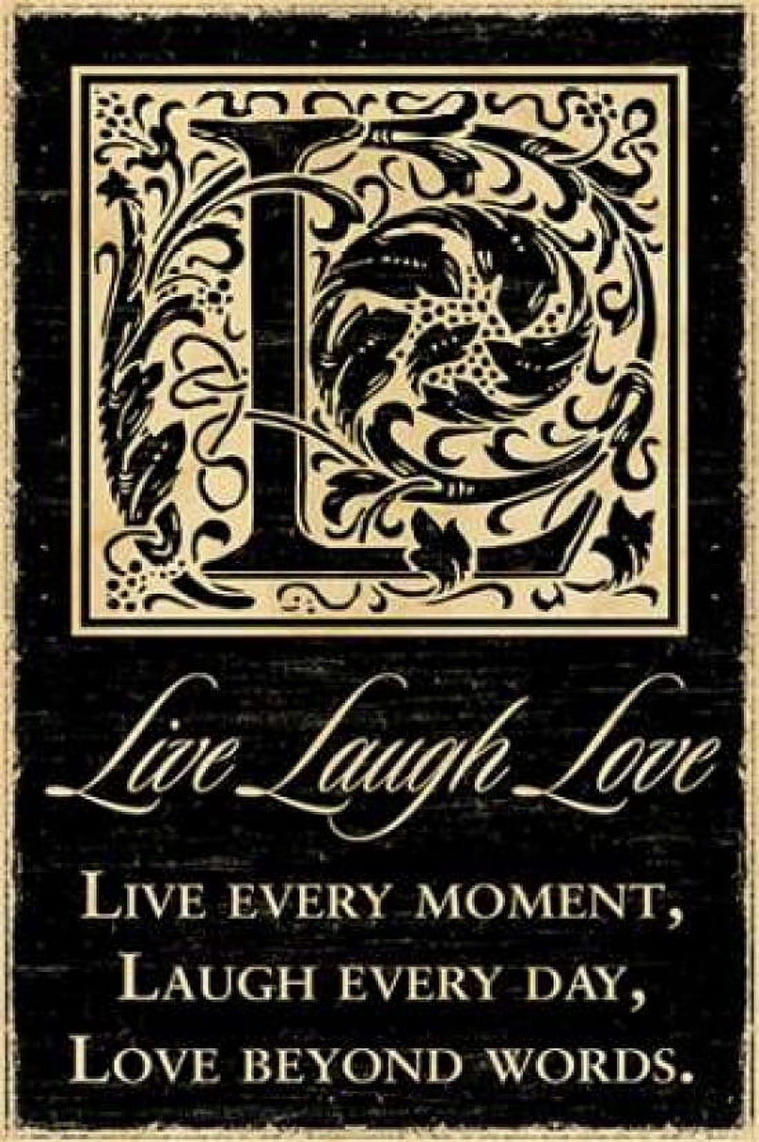 Live Laugh Love Canvas Art - Havoc Gifts (24 x 36)
