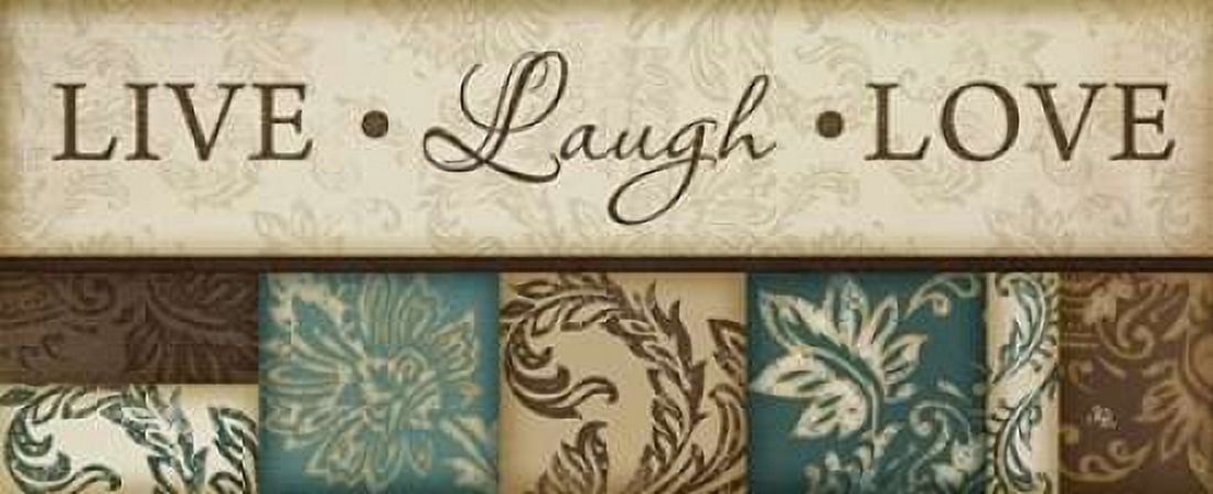 Live Laugh Love Canvas Art - Jennifer Pugh (10 x 20)