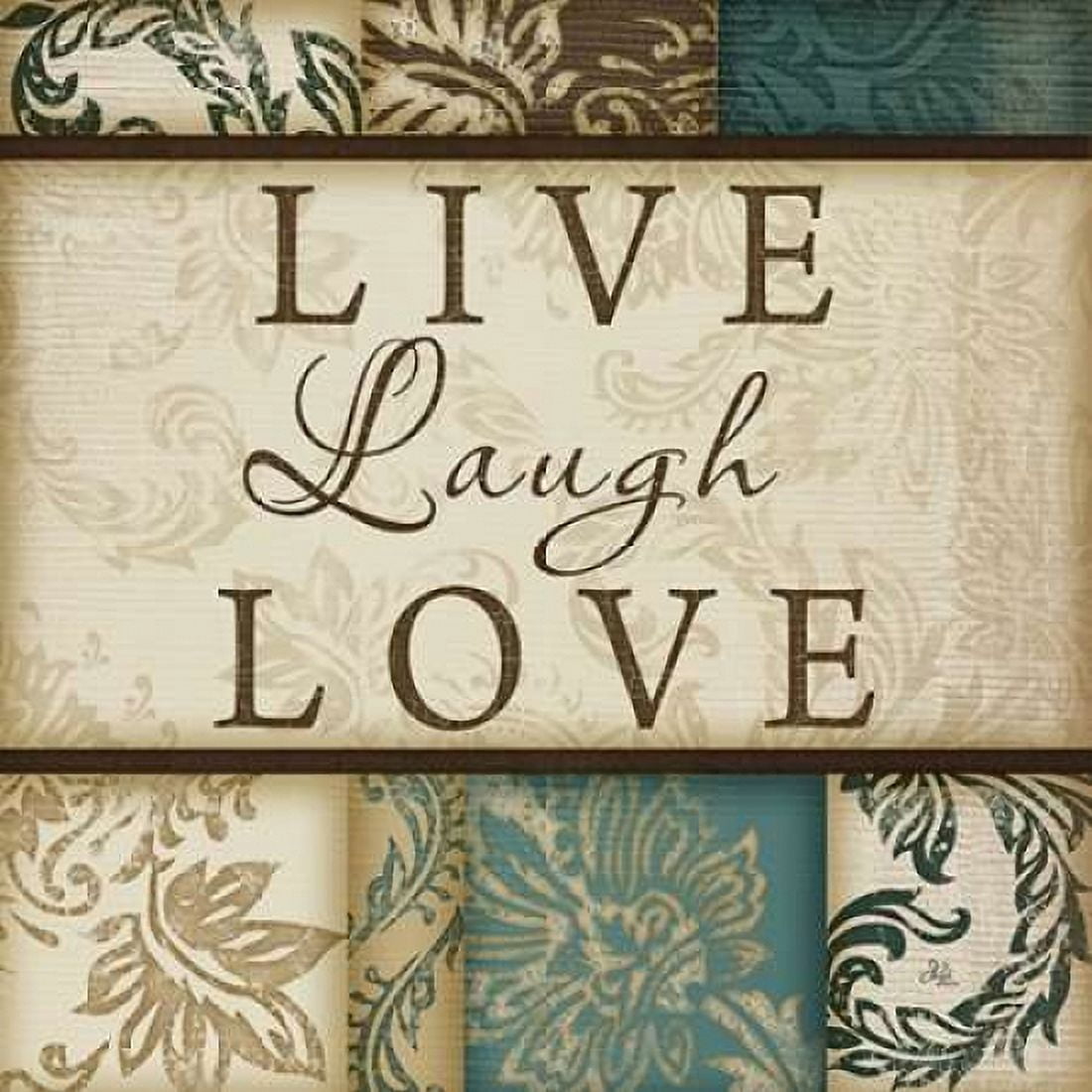 Live Laugh Love Canvas Art - Jennifer Pugh (24 x 24)