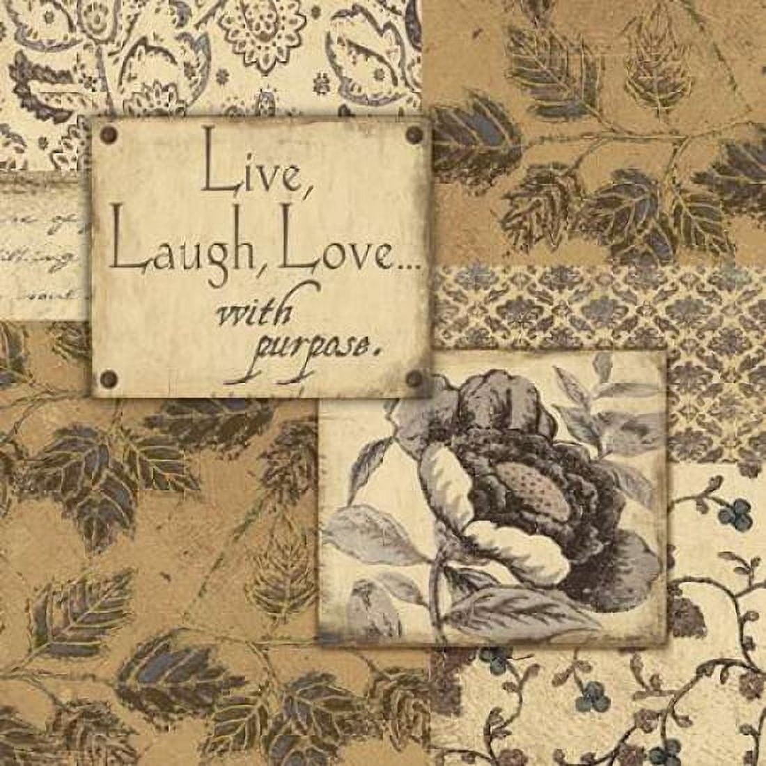 Live-Laugh-Love Canvas Art - Jo Moulton (24 x 24)