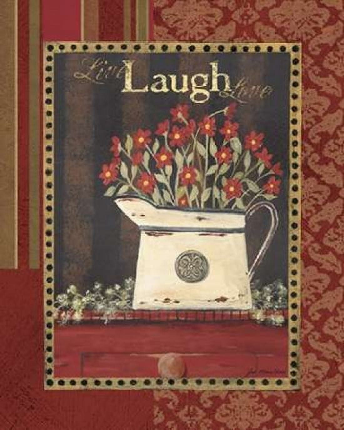 Live Laugh Love Canvas Art - Jo Moulton (24 x 30)