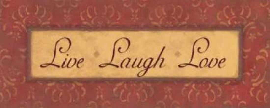 Live Laugh Love Canvas Art - Stephanie Marrott (10 x 20)