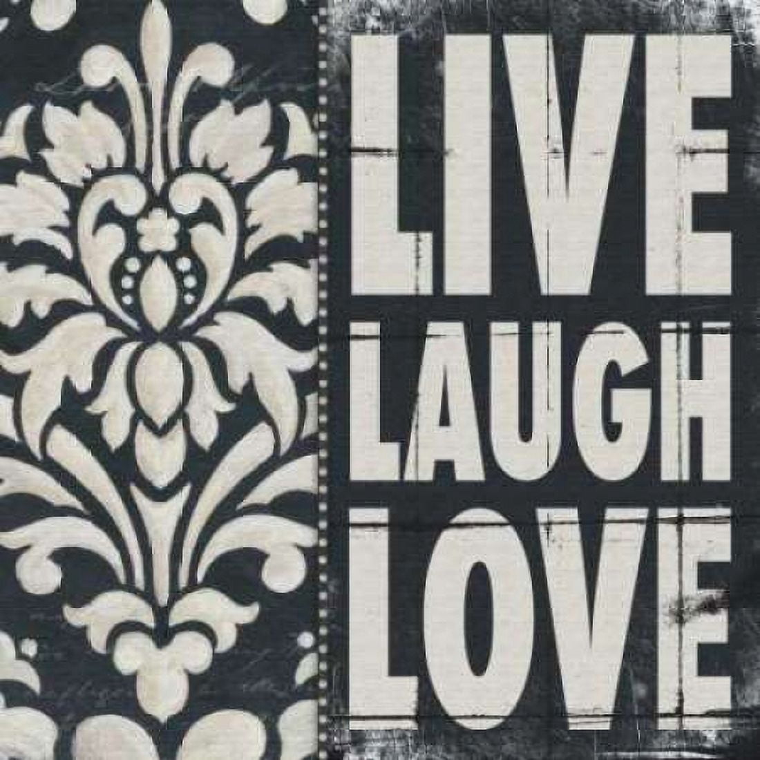 Live Laugh Love Canvas Art - Stephanie Marrott (24 x 24)
