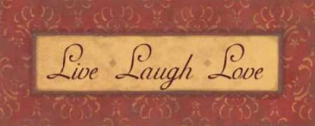 Live Laugh Love Canvas Art - Stephanie Marrott (24 x 48)