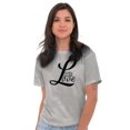 thumbnail image 1 of Live Laugh Love Cute Inspirational Women's Graphic T Shirt Tees Brisco Brands L, 1 of 3