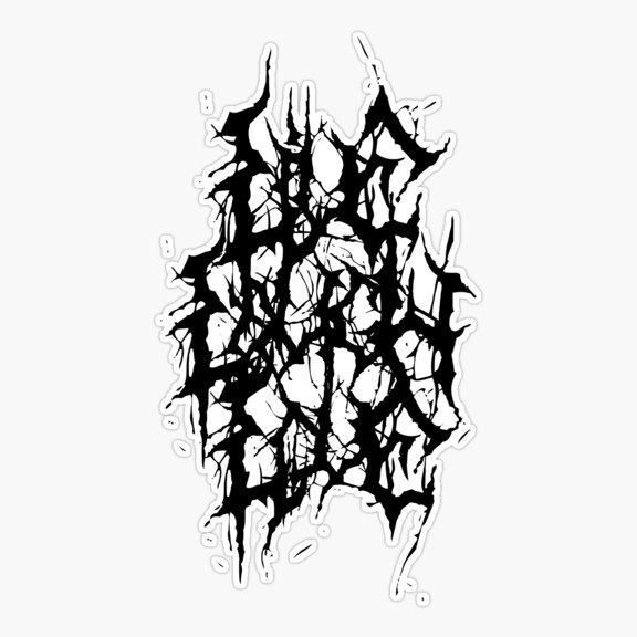 Live Laugh Love Dark Metal Sticker