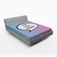 thumbnail image 1 of Ambesonne Live Laugh Love Fitted Sheet, Pop Art Comic, Full Size, Multicolor, 1 of 2