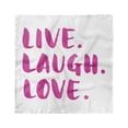 thumbnail image 1 of Live Laugh Love Head Scarf, Happy Life Message, Head Wrap, 3 Sizes, by Ambesonne, 1 of 2