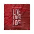 thumbnail image 1 of Live Laugh Love Head Scarf, Motivation Boost, Head Wrap, 3 Sizes, by Ambesonne, 1 of 2