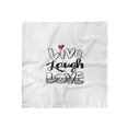 thumbnail image 1 of Live Laugh Love Head Scarf, Wall Art Design, Head Wrap, 3 Sizes, by Ambesonne, 1 of 2