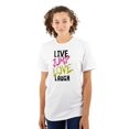 thumbnail image 1 of Live Laugh Love Inspirational Cute Women's Plus Size Graphic Tee Brisco Brands 2X, 1 of 2