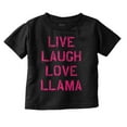 thumbnail image 1 of Live Laugh Love Llama Alpaca Humor Youth T Shirt Tee Girls Infant Toddler Brisco Brands 12M, 1 of 5