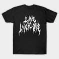 thumbnail image 1 of Live Laugh Love Metal Font Funny Goth Music Fan Sarcastic Humor Parody Unisex T-Shirt, 1 of 3