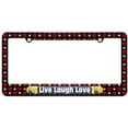 thumbnail image 1 of Live Laugh Love Rosie The Riveter War Poster License Plate Tag Frame, Multiple Colors, 1 of 1