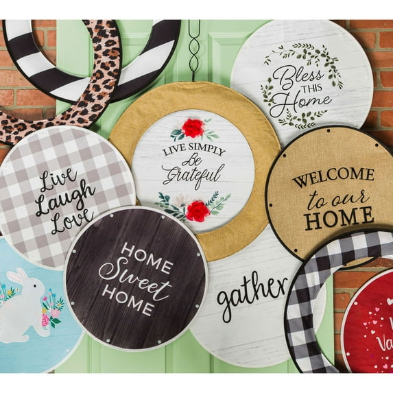 Live Laugh Love Sassafras Switchable Door Décor Insert