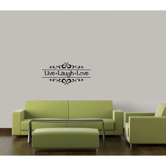 Live Laugh Love Vinyl Wall Decal Sticker Wall Quote Words Lettering Home