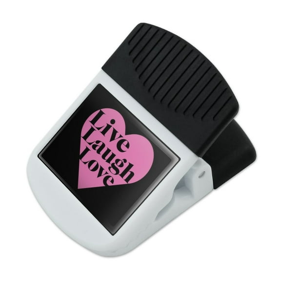 Live Laugh Love in Heart Refrigerator Fridge Magnet Magnetic Hanging Hook Note Snack Clip