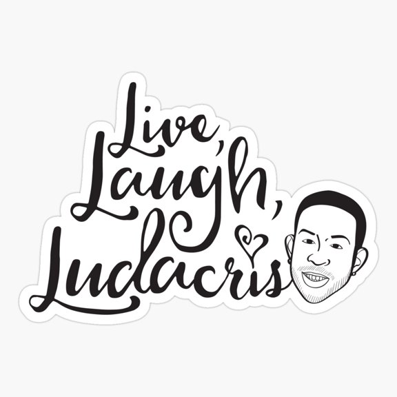Live Laugh Rap Music Inspired Sticker