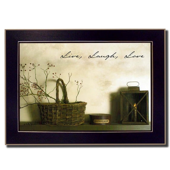 TrendyDecor4U Laugh And Love By Billy Jacobs Printed Wall Art BJ800B-712