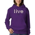 thumbnail image 1 of Live Life Daisy Lettering Hoodie Women -Image by Shutterstock, Female 4X-Large, 1 of 4