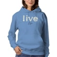 thumbnail image 1 of Live Life Daisy Lettering Hoodie Women -Image by Shutterstock, Female Small, 1 of 4