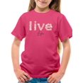 thumbnail image 1 of Live Life Daisy Lettering T-Shirt Juniors -Image by Shutterstock,  x-Small, 1 of 4